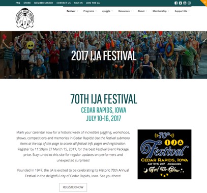 Fest page screenshot